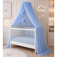 Baby Fancyroom Betthimmel Betthimmel aus 12 Meter Tüll aus 1. Klasse für Kinderbett Gitterbett, Himmel für Babybett Kinderbett