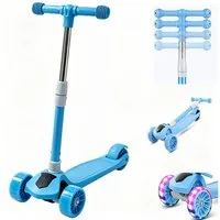 OYLCDI Cityroller Scooter Kinderroller Tretroller Kinderroller Dreiradscooter LED-Räder, bis 40 kg,roller kinder,kinder roller,Höhenverstellbar,Hinterradbremse