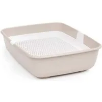 4BIG.fun Katzentoilette Katzentoilette Reinigungssieb Schalentoilette Groß, mit Sieb
