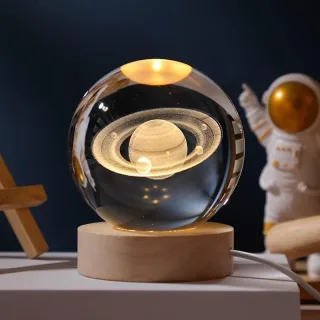Glowing Crystal Ball 3d Engraved Small Crystal Ball Light Decoration Creative Gift Glowing Crystal Ball Suitable For Chr