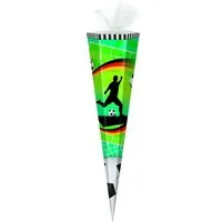 Verpackungsmittel GmbH Markneukirchen Schultüte Schultüte / Zuckertüte / 85cm / eckig / "Fußball"