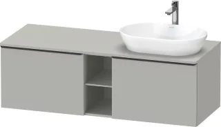 Duravit D-Neo Konsolenwaschtischunterbau wandhängend Betongrau Matt 1400x550x459 mm - DE4950RBD07000 DE4950RBD070000