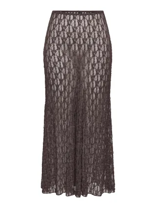 ONLY - ONLAYA LACE LONG SKIRT JRS Chocolate Martini - Gr. - L