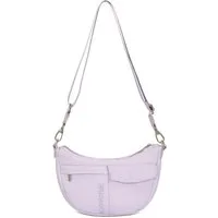 Expatrié Umhängetasche Vivy Half Moon Bag im Puffy Design, Stylische Nylon Crossbody Bag in Halbmond Form, Wasserabweisend