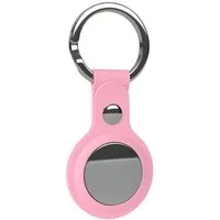 EAZY CASE Schlüsselanhänger Anhänger kompatibel mit Apple AirTag, Airtags Hülle aus Silikon Ring Schlüsselring Kratzfeste Tasche Rosa