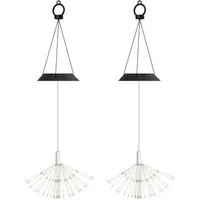 Salcar LED Solarleuchte LED Solarleuchte Außen Feuerwerk LED Solar Gartendeko 90 LED Warmweiß, 26cm Feuerwerk hängend Dämmerungssensor Spritzwassergeschützt