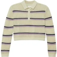 s.Oliver Junior Strickpullover im Streifenlook und kurz