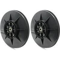 Trade-Shop Schleifteller 2x passend für Einhell TC-DW 225, TE-DW 225 Trockenbauschleifer, ø 225.00 mm, 2-St., Ausführung: Klett / Anzahl der Staublöcher: 8