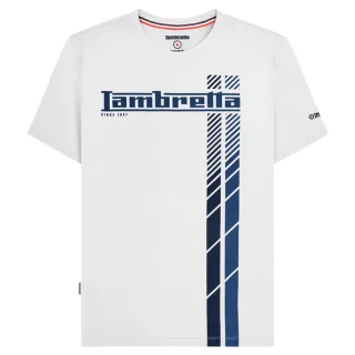 Lambretta - T-Shirt für Herren (Weiß/Marine/Dunkelblau)