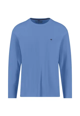 FYNCH-HATTON - T-Shirt, Basic, Longsleeve crystal blue - Gr. - XXL
