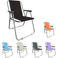 Mojawo Klappstuhl Klappstuhl Campingstuhl Campingsessel Outdoorstuhl Camping Metall