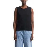 comma T-Shirt Sommertop mit feiner Struktur