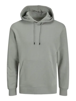 JACK&JONES - JJESTAR BASIC SWEAT HOOD NOOS Ultimate Grey - Gr. - L