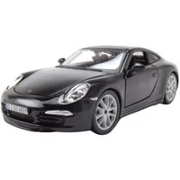 Bburago Modellauto Porsche 911 (991) Carerra S schwarz, Maßstab 1:24
