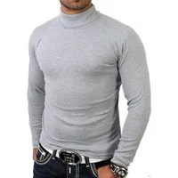 Reslad Strickpullover Reslad Herren Rollkragenpullover Männer Pulli sportlicher Rolli Pullov (1-tlg) Rollkragenpullover Basic Slim Fit