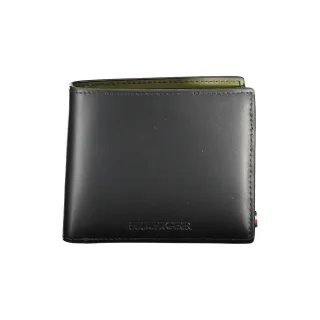 Tommy Hilfiger Schwarze Leder Geldbörse