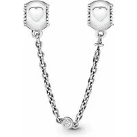 Pandora Bead Komfortkette Geprägte Herzen