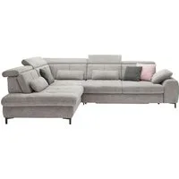 set one by Musterring Ecksofa SO 3400 Sitzhöhe 47cm oder 49cm, Sitztiefe verstellbar, B/T 317/220 cm, Kaltschaumpolsterung, Flachgewebe, whlw. mit Funktionen, Sitzhöhe 47