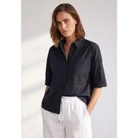 MORE&MORE Kurzarmbluse boxy, oversized Kurzbluse