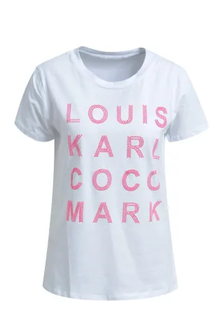 HeartKiss - T-Shirt Names in Neon Stones candy print - Gr. - S