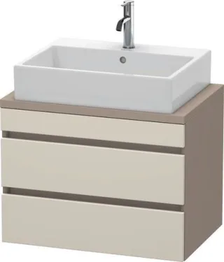 Duravit DuraStyle Konsolenwaschtischunterbau wandhängend Taupe & Basalt Matt 700x478x512 mm - DS5306 DS530609143