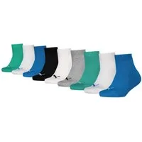PUMA Kurzsocken PUMA KIDS PLAIN QUARTER 9P ECOM (9 Paar) mit rutschfestem Bund