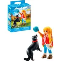 Playmobil® Frau mit Sennenhund (71738), Playmobil My Life Konstruktions-Spielset, (5 St)