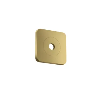 hansgrohe AXOR Citterio C Wandrosette 28801990 120/120 softsquare, Polished Gold Optic