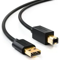 deleyCON deleyCON 0,5m USB 2.0 Drucker- Scannerkabel USB A-Stecker zu USB-Kabel