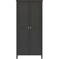 ebuy24 Kleiderschrank Tromsø Kleiderschrank 2 Türen kaffeefarben.