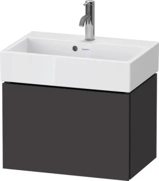 Duravit L-Cube Waschtischunterbau wandhängend Graphit Supermatt 584x391x394 mm - LC611908080 LC611908080