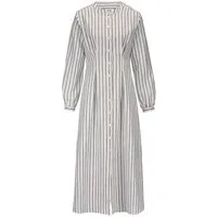 Hessnatur A-Linien-Kleid aus Bio-Baumwolle mit Leinen (1-tlg)