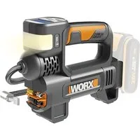 Worx Akku-Handkompressor WX092.9, Set, inkl. Zubehör - ohne Akku, LED Lampe, SOS-Funktion