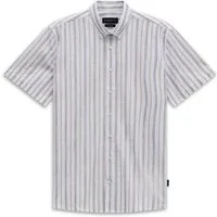 bugatti Kurzarmhemd Button-Down-Kragen modernes Streifen-Design