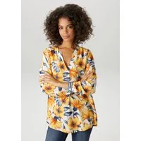Aniston CASUAL Schlupfbluse mit farbharmonischen, großflächigen Blüten bedruckt