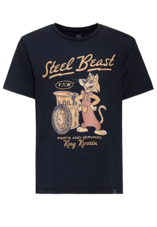 King Kerosin Herren T-Shirt Steel Beast