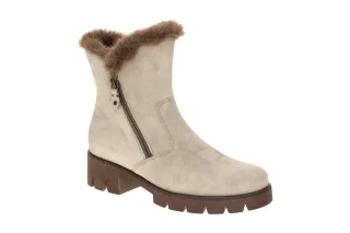 Gabor 8018.04 Damen Stiefeletten kiesel Grau elegante Plateau Stiefel