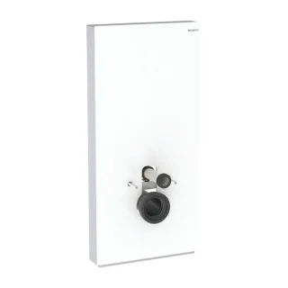 Geberit Monolith Wand-WC-Modul 131022SI5 Bauhöhe 101 cm, Glas weiß