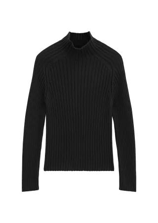 Marc OPolo Casual - Turtleneck-Pullover slim Coal Grey Melange - Gr. - M