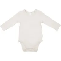 MAXIMO Body BABY-Body, langer Arm, Jersey (1-tlg) Schulterverschluss und Druckknöpfe im Schritt