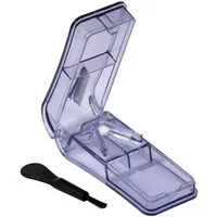 laro Pillendose Premium Tablettenteiler mit Bürste – 4 Stk (4 St)
