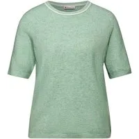 STREET ONE Rundhalspullover Kurzarm Pullover