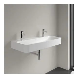Villeroy und Boch Finion Waschtisch 4168A1RW 1000 x 470 x 165 mm, ohne Überlauf, Stone White CeramicPlus
