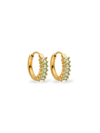 PURELEI Green Love Ohrringe mit Zirkonia Steinen