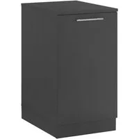 BEGA BBK Spülenschrank in Anthrazit, Holzwerkstoff - 50x93x68cm (BxHxT)