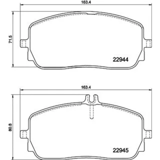 Hella Bremsbel?ge vorne Mercedes 8DB355039-011