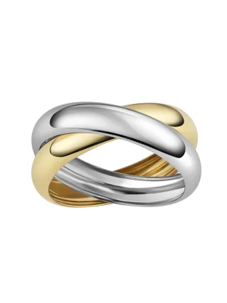 Fascination by Ellen K. Ring 585/- Gelbgold bicolor 2-reihig