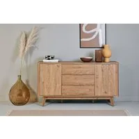 Jahnke Sideboard WAVE SB 150 (1 St), Sideboard, Retro-Stil, Front in Wellendesign, Breite ca. 150 cm