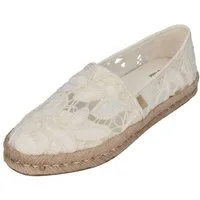 TOMS ALPARGATA ROPE 2.0 Espadrille Egret Floral Crochet
