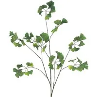 Kunstzweig Künstlicher Ginkgozweig 125cm. Kunstpflanze mit Realistischen Blättern, naninoa GmbH, Höhe 125.00 cm